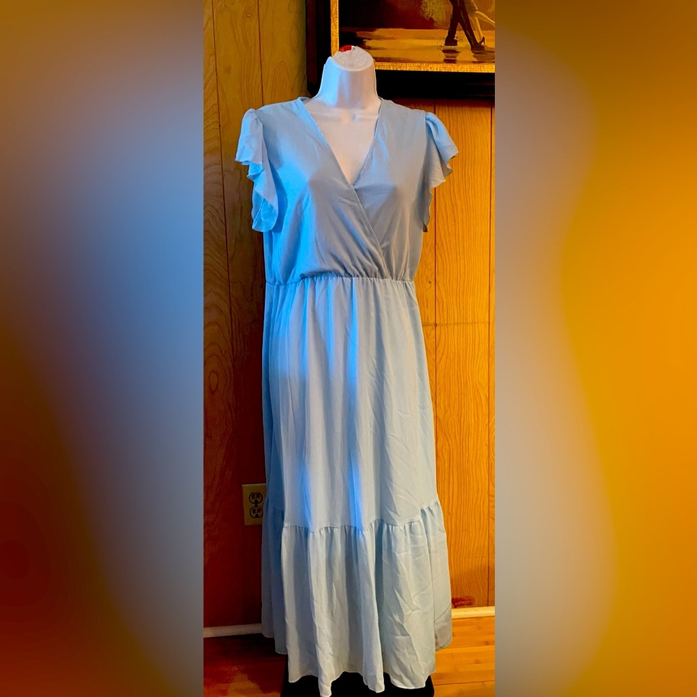 Cute boho dress wrap with v-neck